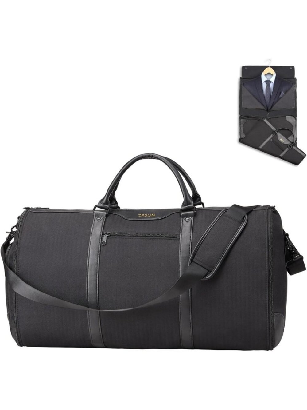 Travel Garment Bag, Waterproof & Wrinkle-Free Suit Carrier, Lightweight Duffel